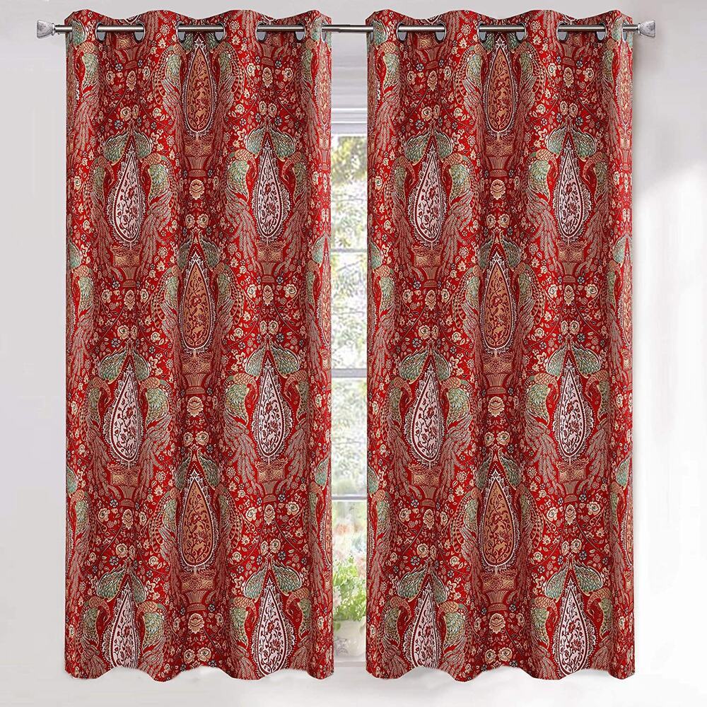 New Driftaway Christopher Peacock Floral Pattern Energy Saving Blackout Curtains